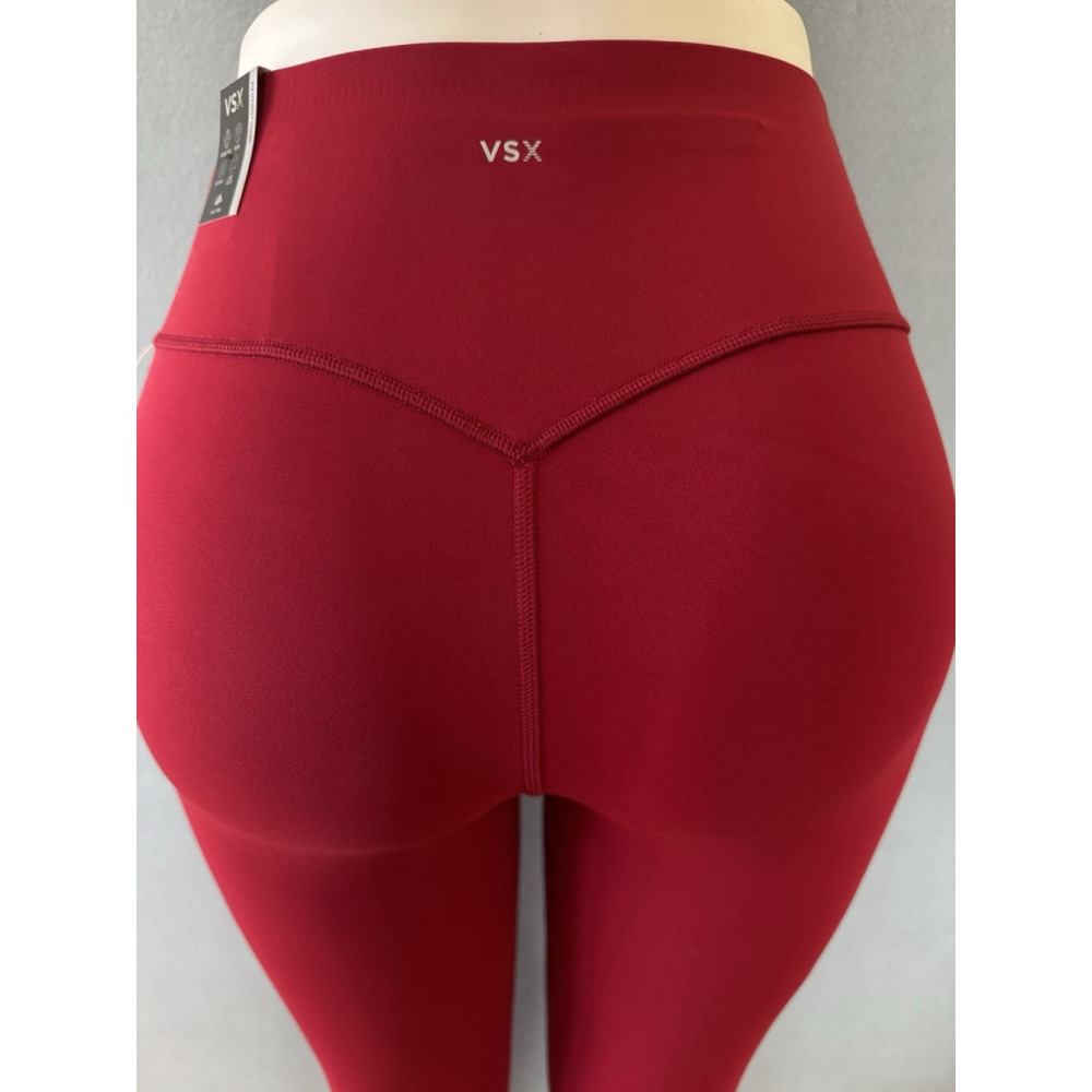 VSX Victoria's Secret Elevate Leggings Red High Rise 25" Inseam XDEFINE - Picture 6 of 12